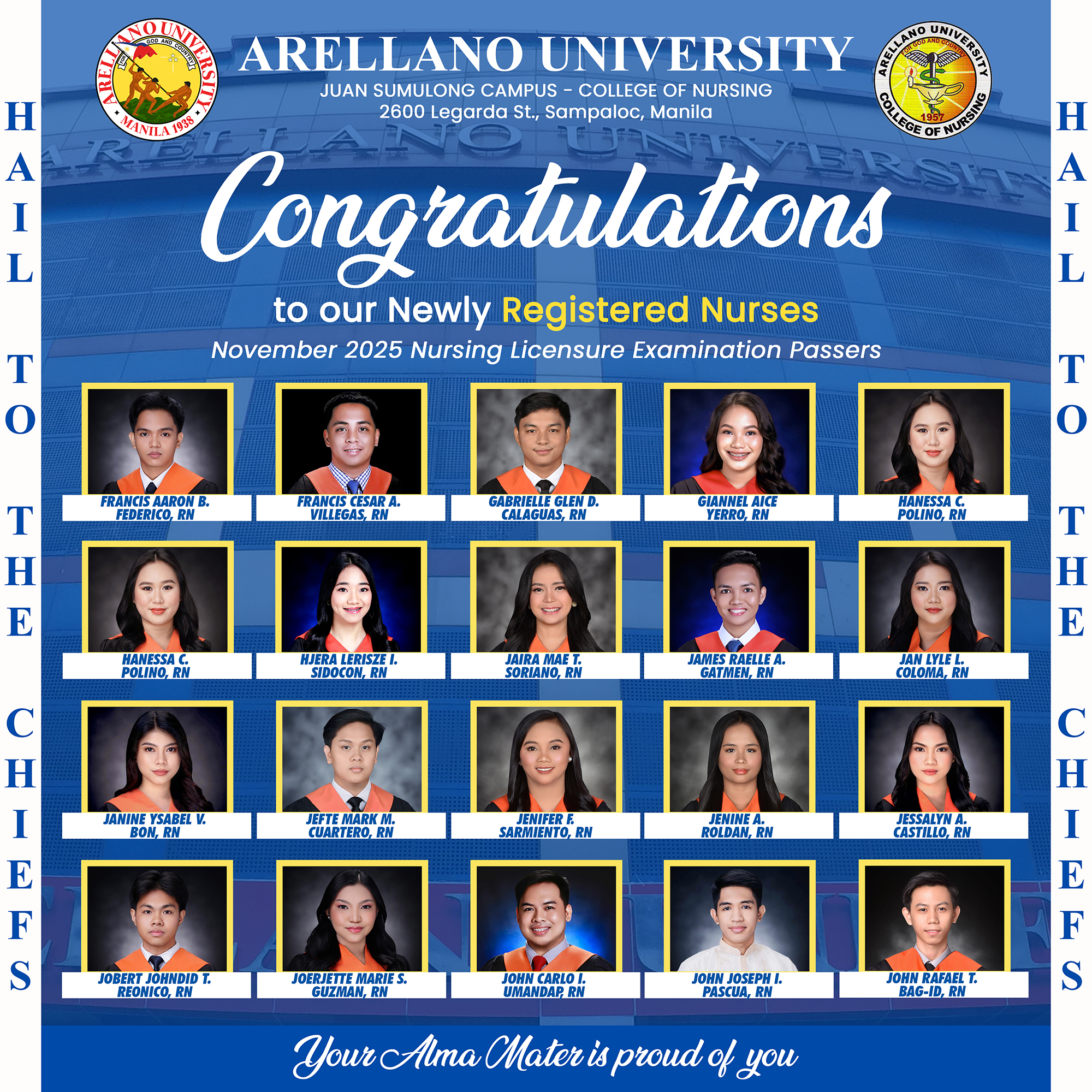 Dreams Realized at Any Stage: 27 ETEEAP and 75 Regular Students Ignite Their Nursing Careers with a 94.55% Passing Rate