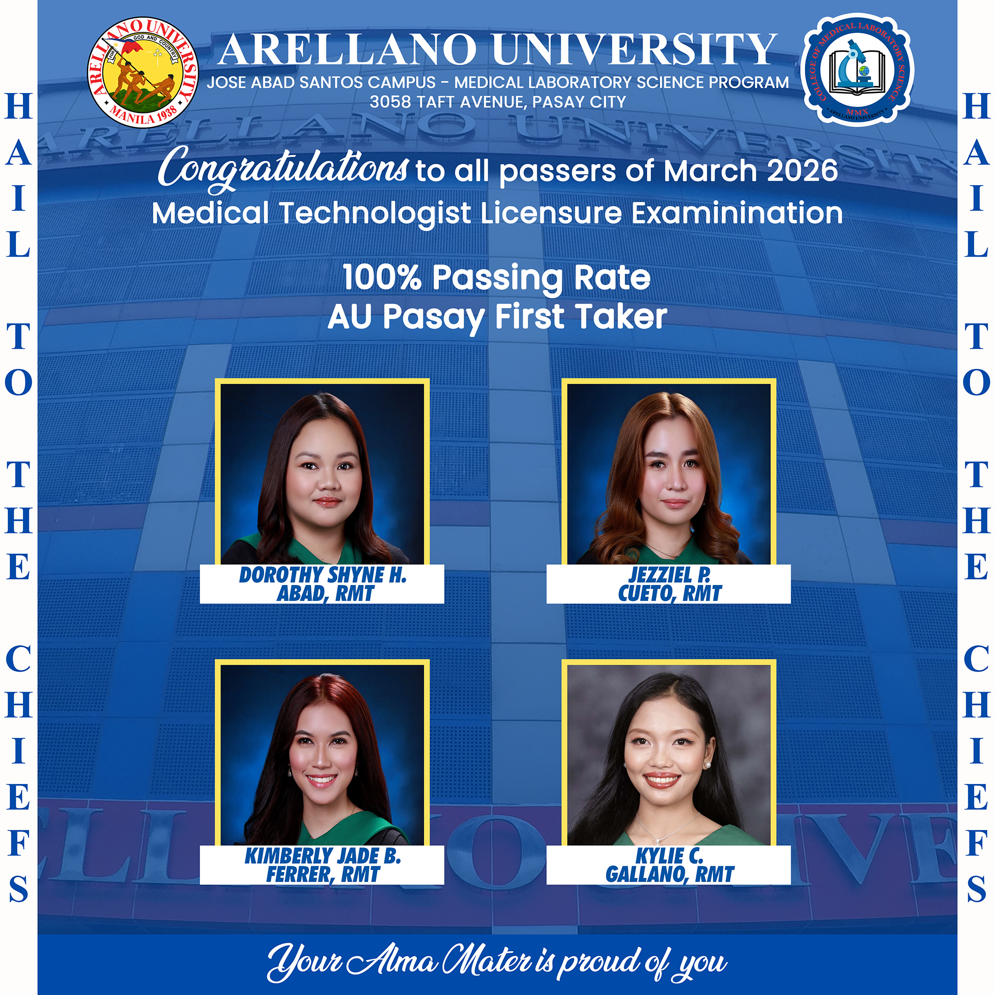 4 More RMTs: AU Pasay First-Time Takers Secure 100% Passing Rate in March 2026 MTLE